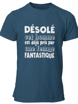 T-shirt Désolé cet homme est déjà pris par une femme fantastique La Fourgoneta