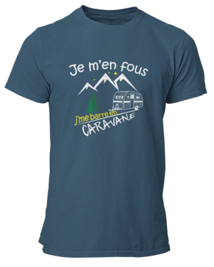 T-shirt Je m'en fous j'me barre en caravane - Lafourgoneta