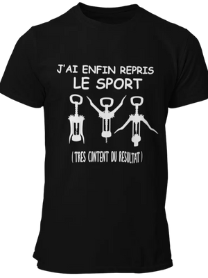 T-shirt j'ai enfin repris le sport La Fourgoneta