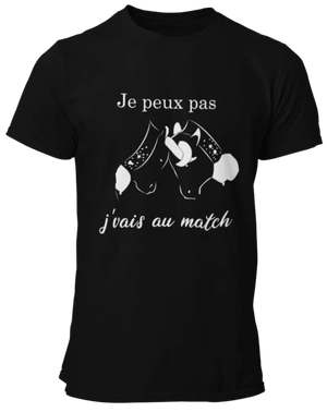 T-shirt je peux pas je vais au match La Fourgoneta