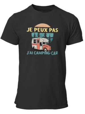 T-shirt Je peux pas j'ai camping-car - Lafourgoneta