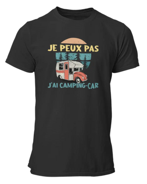 T-shirt Je peux pas j'ai camping-car - Lafourgoneta