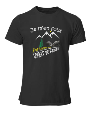 T-shirt Je m'en fous j'me barre au combat de reines - Lafourgoneta