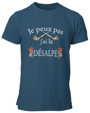 T-shirt Je peux pas j'ai la désalpe La Fourgoneta