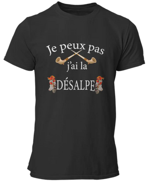 T-shirt Je peux pas j'ai la désalpe La Fourgoneta