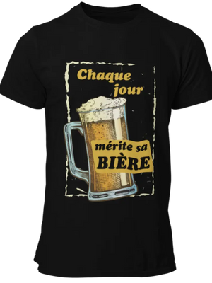 T-shirt,  chaque jour mérite sa bière La Fourgoneta