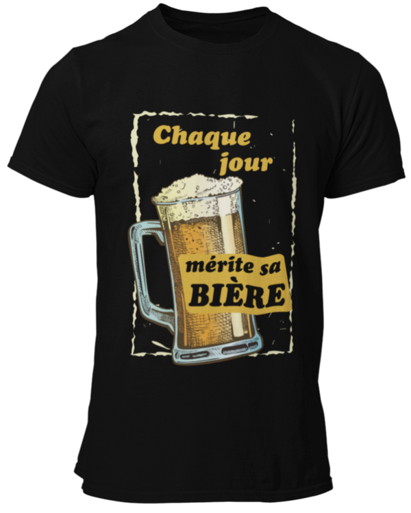 Tee-shirt,  chaque jour mérite sa bière