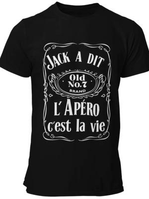 T-shirt, Jack a dit l'apéro c'est la vie La Fourgoneta