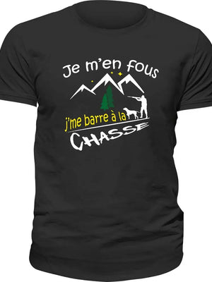 T-shirt Je m'en fous j'me barre à la chasse La Fourgoneta