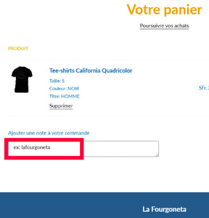 T-shirt combi camper La Fourgoneta