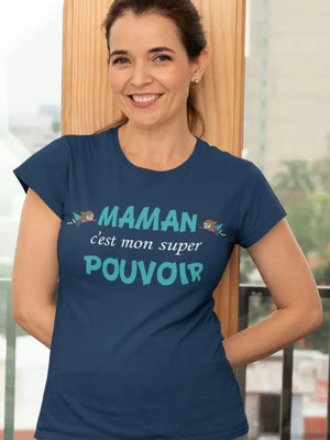T-shirt Maman c'est mon super pouvoir La Fourgoneta