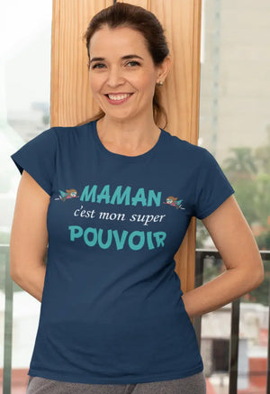 T-shirt Maman c'est mon super pouvoir La Fourgoneta